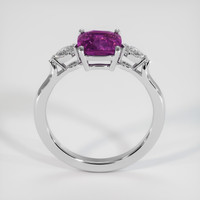 2.01 Ct. Purple Sapphire Ring, 10K White Gold 3