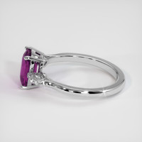 2.01 Ct. Purple Sapphire Ring, 10K White Gold 4