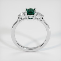 0.95 Ct. Bluish Green Sapphire Ring, 10K White Gold 3