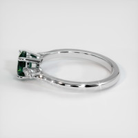 0.95 Ct. Bluish Green Sapphire Ring, 10K White Gold 4