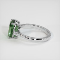3.64 Ct. Green Sapphire Ring, 10K White Gold 4