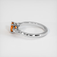 0.93 Ct. Gemstone Ring, 14K White Gold 4