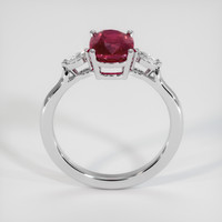 2.20 Ct. Ruby Ring, 14K White Gold 3