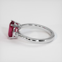2.20 Ct. Ruby Ring, 14K White Gold 4