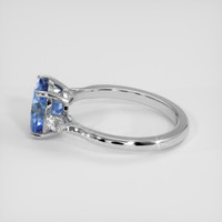 2.55 Ct. Bi Color Sapphire Ring, 14K White Gold 4