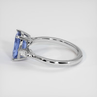 2.00 Ct. Blue Sapphire Ring, 14K White Gold 4