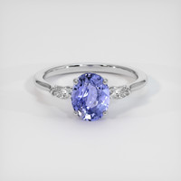 2.57 Ct. Sapphire Ring, 14K White Gold 1