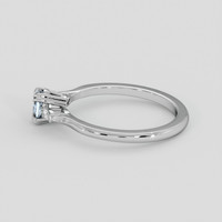 0.41 Ct. Blue Sapphire Ring, 14K White Gold 4