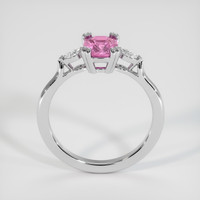 1.33 Ct. Pink Sapphire Ring, 14K White Gold 3