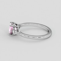 1.58 Ct. Pink Sapphire Ring, 14K White Gold 4