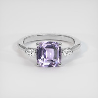 3.02 Ct. Sapphire Ring, 14K White Gold 1