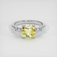 2.34 Ct. Sapphire Ring, 14K White Gold 1