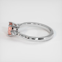 1.18 Ct. Padparadscha Sapphire Ring, 14K White Gold 4