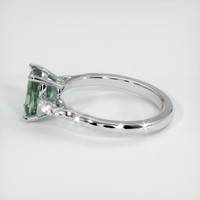 1.71 Ct. Green Sapphire Ring, 14K White Gold 4