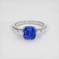 4.05 Ct. Sapphire Ring, 18K White Gold 1