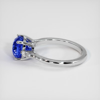 4.05 Ct. Sapphire Ring, 18K White Gold 4