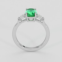 1.37 Ct. Emerald Ring, 18K White Gold 3