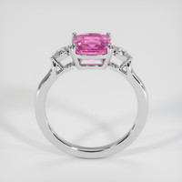 3.13 Ct. Pink Sapphire Ring, 18K White Gold 3
