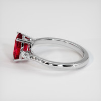 2.05 Ct. Ruby Ring, 18K White Gold 4