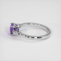 1.71 Ct. Purple Sapphire Ring, 18K White Gold 4