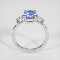 2.00 Ct. Blue Sapphire Ring, 18K White Gold 3