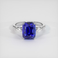4.10 Ct. Sapphire Ring, 18K White Gold 1