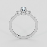 0.41 Ct. Blue Sapphire Ring, 18K White Gold 3