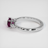 1.02 Ct. Purple Sapphire Ring, 18K White Gold 4