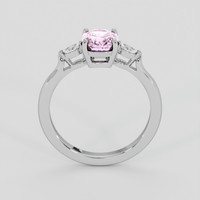 1.58 Ct. Pink Sapphire Ring, 18K White Gold 3