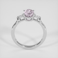 3.05 Ct. Pinkish Purple Sapphire Ring, 18K White Gold 3