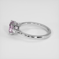 3.05 Ct. Pinkish Purple Sapphire Ring, 18K White Gold 4
