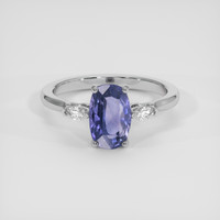 2.41 Ct. Violet Sapphire Ring, 18K White Gold 1
