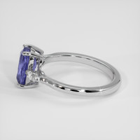 2.41 Ct. Violet Sapphire Ring, 18K White Gold 4