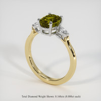 1.69 Ct. Gemstone Ring, 14K White & Yellow 2