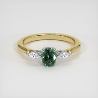 0.65 Ct. Gemstone Ring, 14K White & Yellow 1