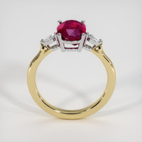 2.77 Ct. Ruby Ring, 14K White & Yellow 3