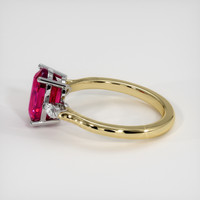 2.77 Ct. Ruby Ring, 14K White & Yellow 4