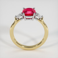 2.02 Ct. Ruby Ring, 14K White & Yellow 3