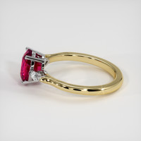 2.09 Ct. Ruby Ring, 14K White & Yellow 4