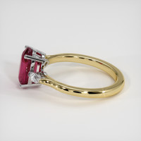 2.20 Ct. Ruby Ring, 14K White & Yellow 4