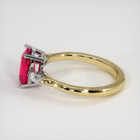 2.02 Ct. Ruby Ring, 18K White & Yellow 4