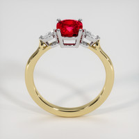 1.64 Ct. Ruby Ring, 18K White & Yellow 3