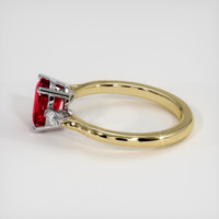 1.64 Ct. Ruby Ring, 18K White & Yellow 4