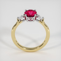 2.09 Ct. Ruby Ring, 18K White & Yellow 3