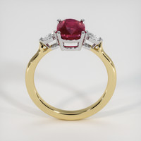 2.20 Ct. Ruby Ring, 18K White & Yellow 3