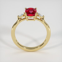 2.03 Ct. Purplish Red Ruby Ring, 10K Yellow Gold 3