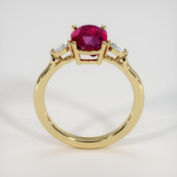 2.77 Ct. Purplish Red Ruby Ring, 10K Yellow Gold 3