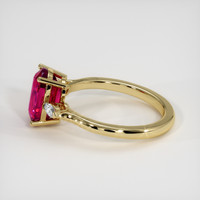2.77 Ct. Purplish Red Ruby Ring, 10K Yellow Gold 4