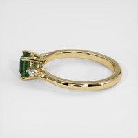 1.31 Ct. Green Sapphire Ring, 10K Yellow Gold 4