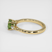 1.65 Ct. Green Sapphire Ring, 10K Yellow Gold 4